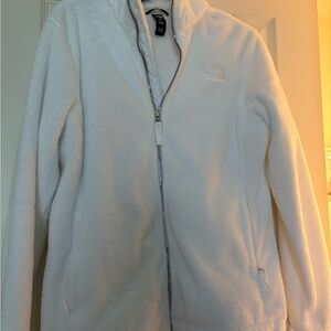 The North Face Soft White Zip-Up Fleece